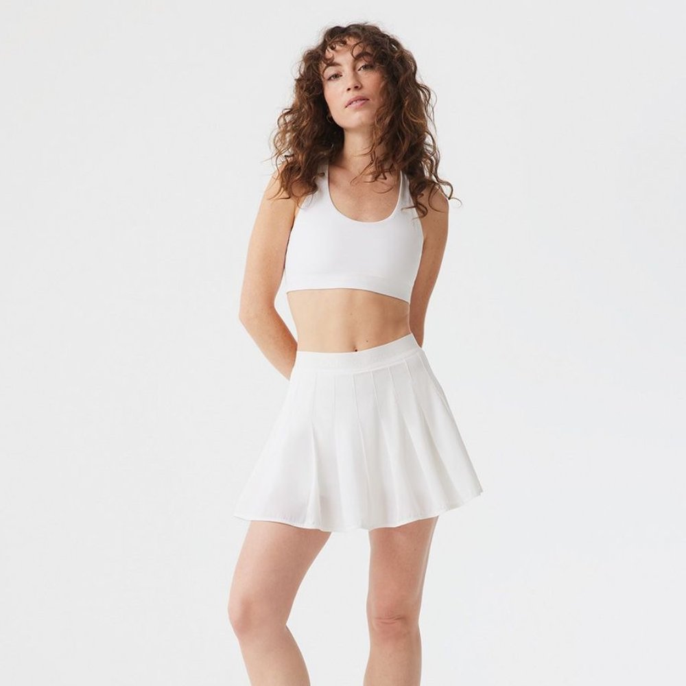 Outdoor Voices Sport 4" Skort (white tennis skirt)
